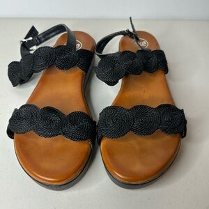 Black flat sandals EXE for women size 39 (9)